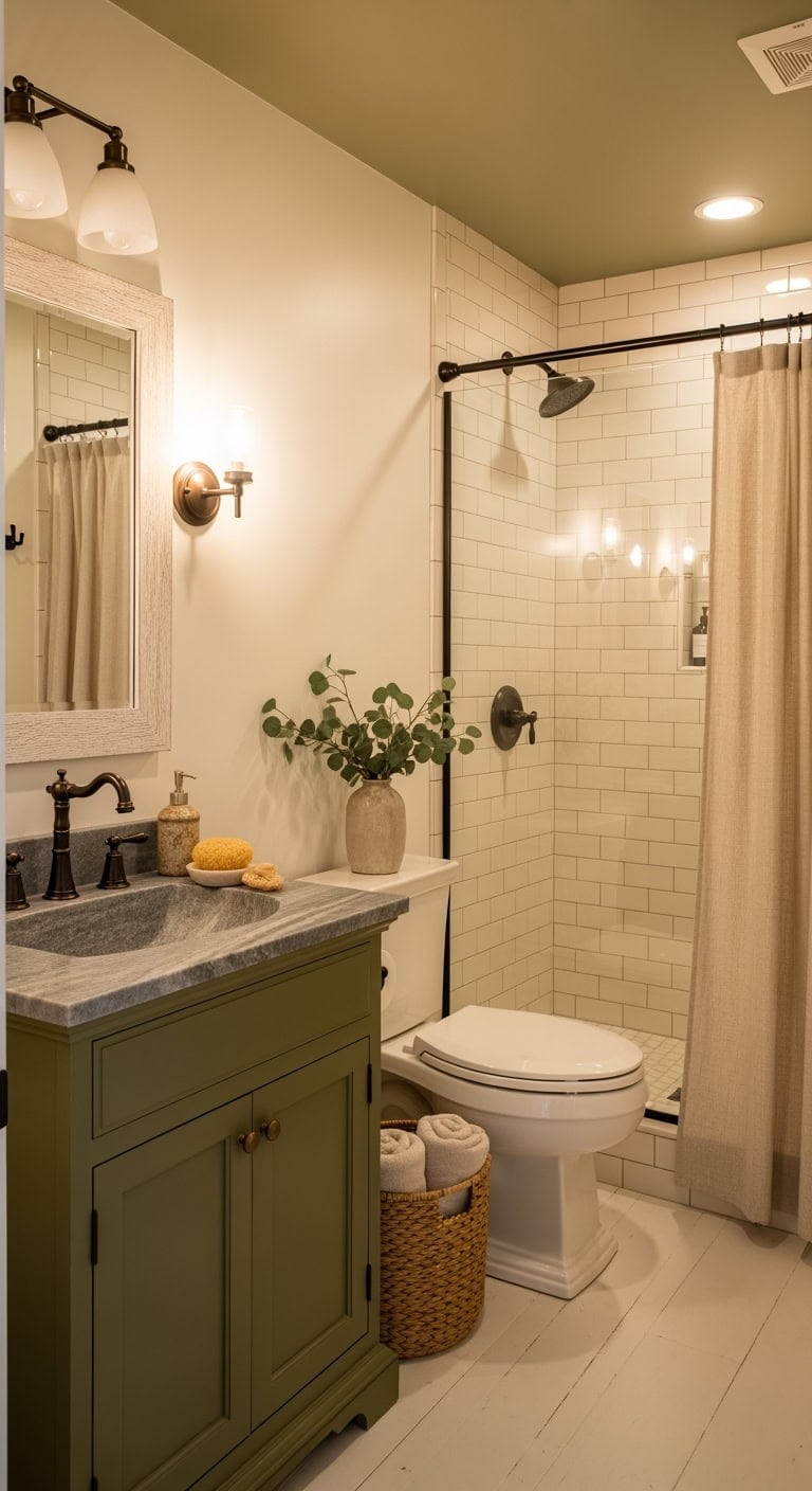 cream olive soapstone farmhouse