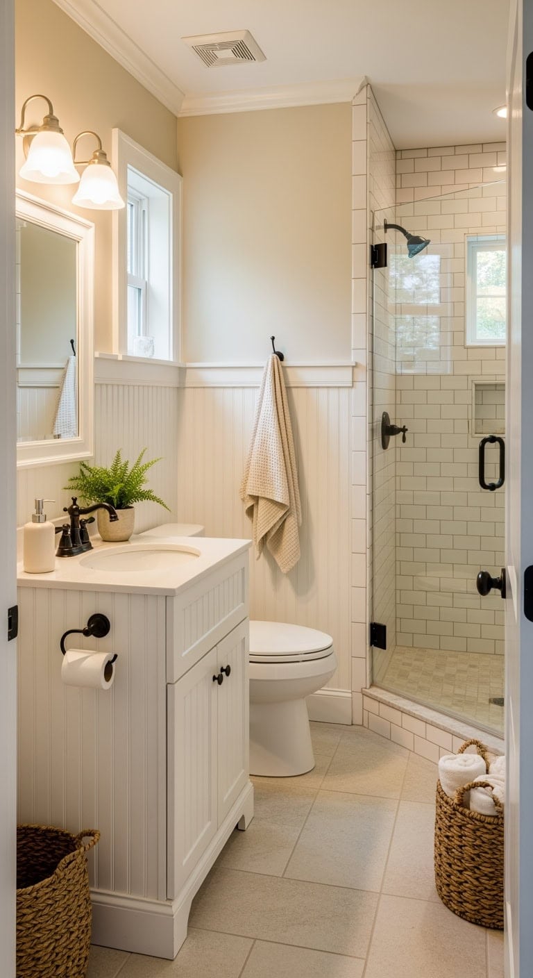 creamy antique white cottage charm