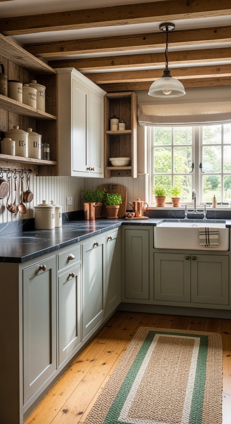 creamy sage reclaimed cottage