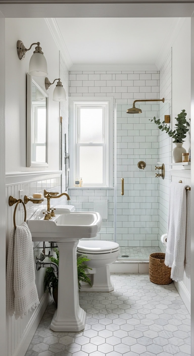 crisp white new england charm