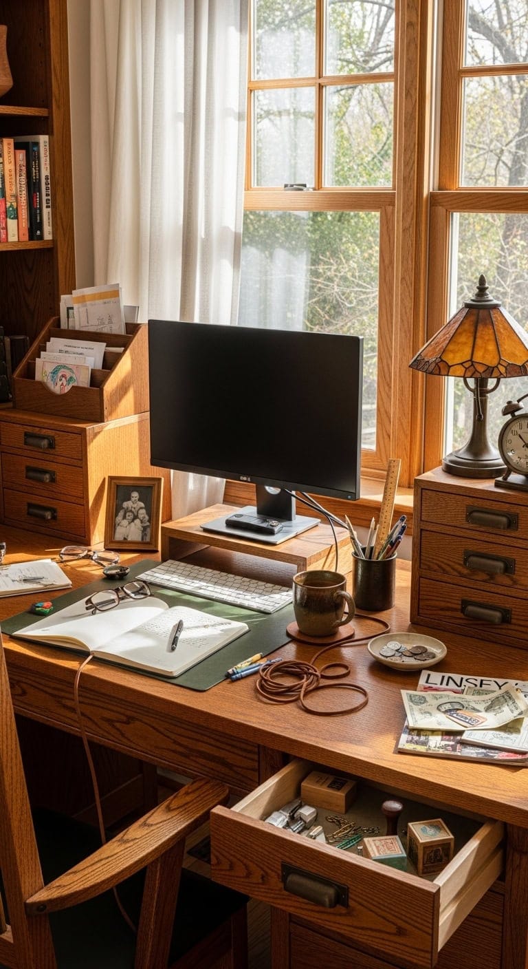 custom oak drawer towers