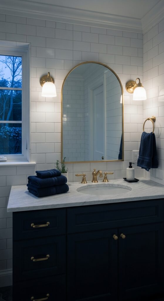 23 Moody Small Bathroom Ideas for Dramatic, Dark Spaces