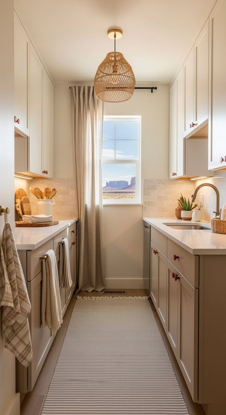 desert inspired neutral textile kitchen