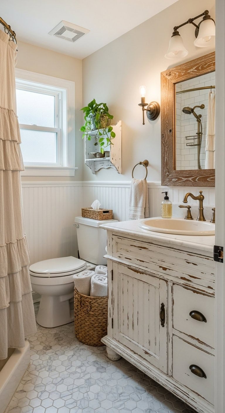 distressed white rustic elegance