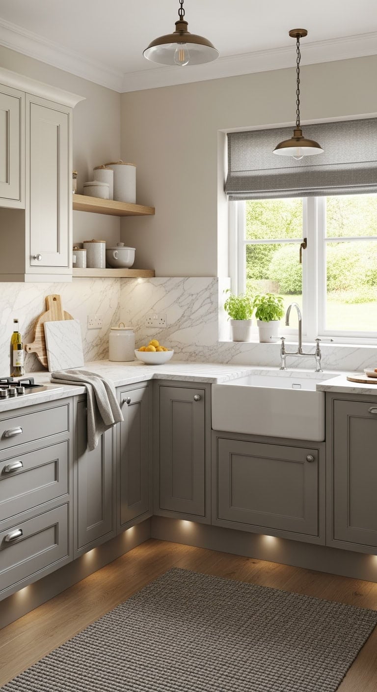 dove gray cream marble