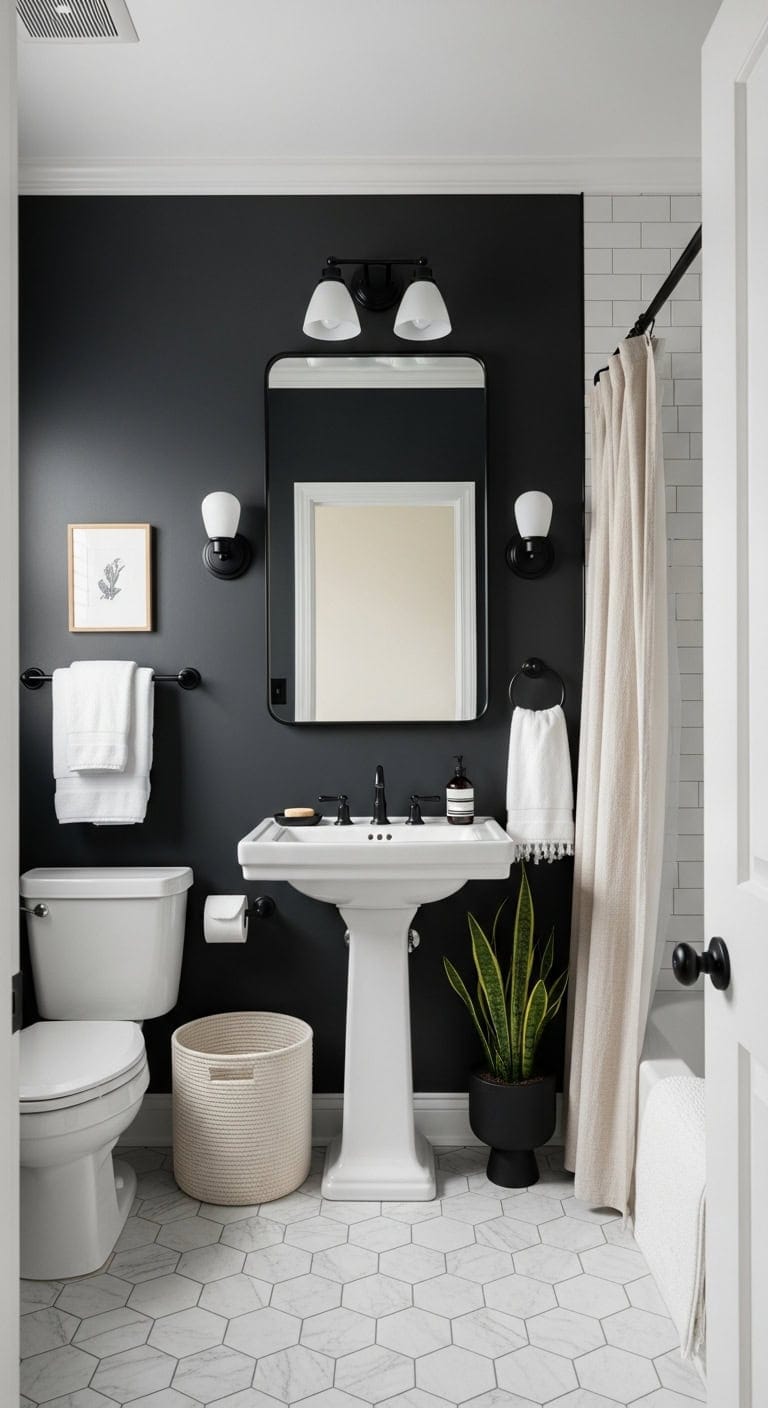 dramatic black mirror statement