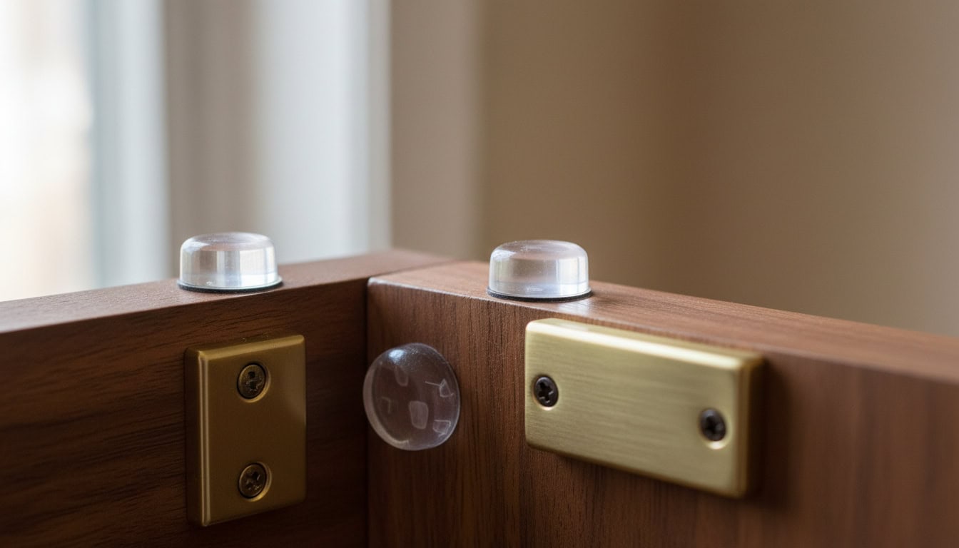 durable adhesive noise reducing cabinet bumpers