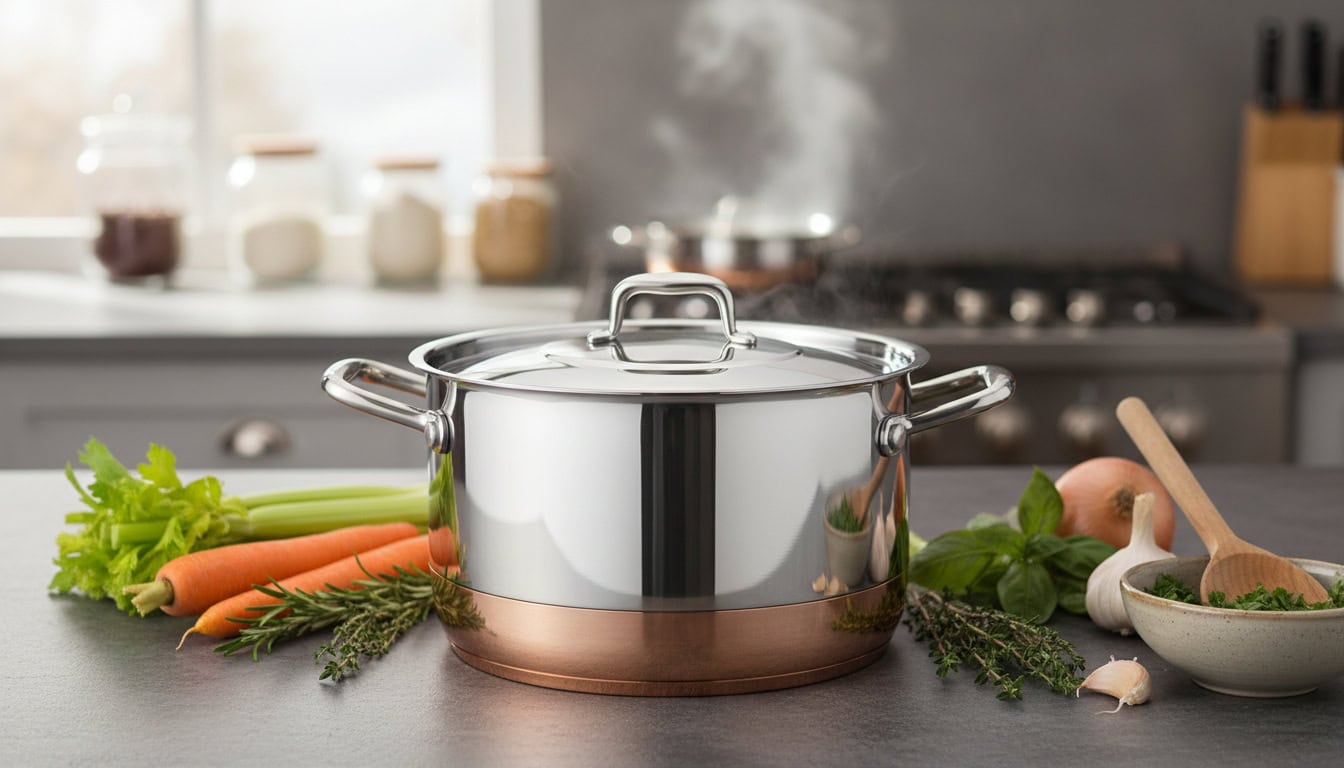 durable even heating oven safe stock pots