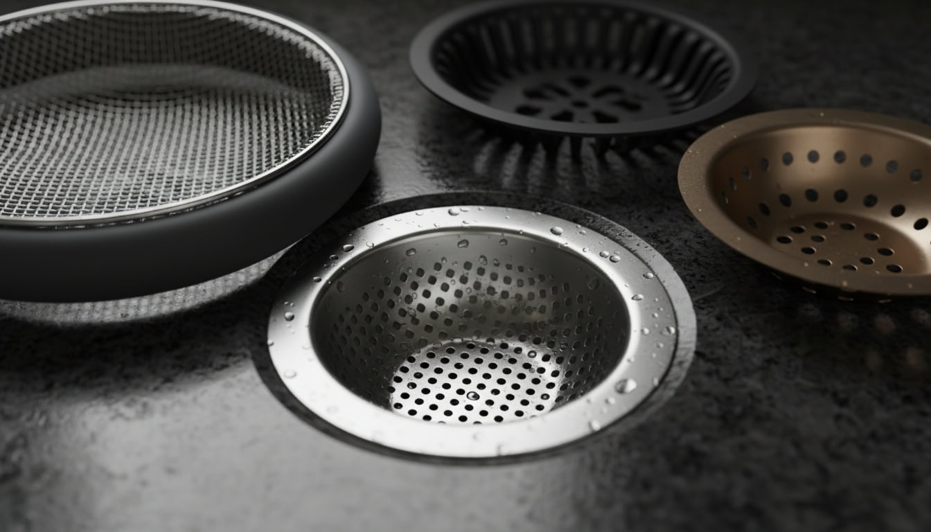 durable sized designed unclogging kitchen strainers