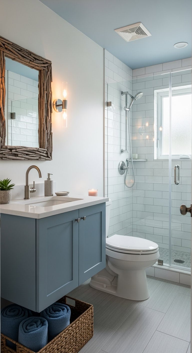 dusty blue coastal modern