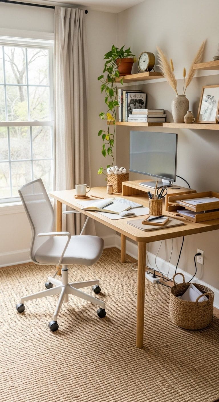 earthy neutral workground