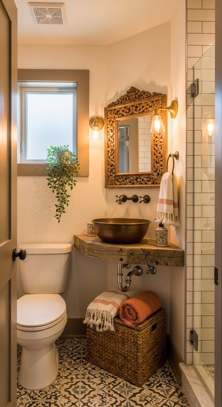 eclectic charm in bronze and copper