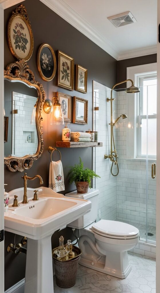 23 Small Vintage Bathroom Ideas That Capture Old-World Charm