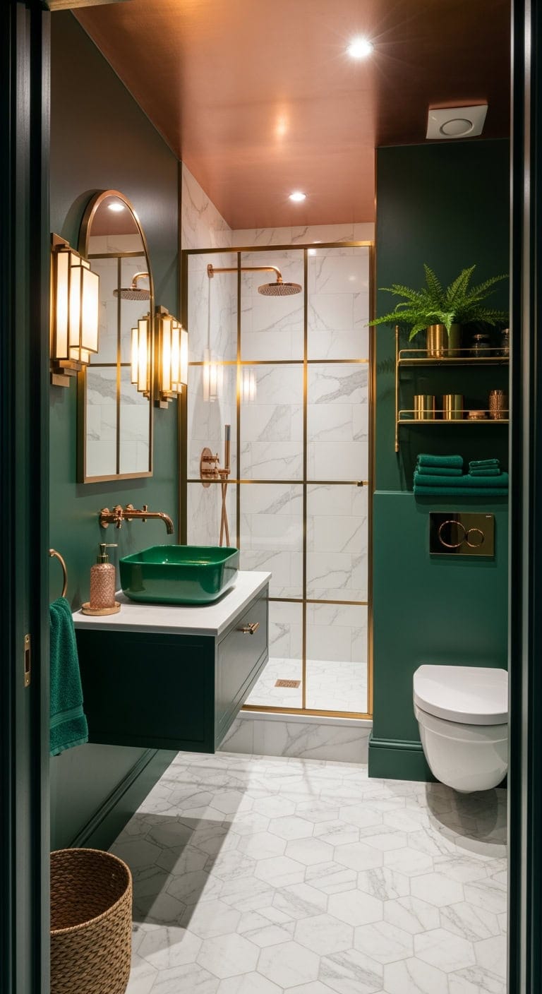 emerald green art deco