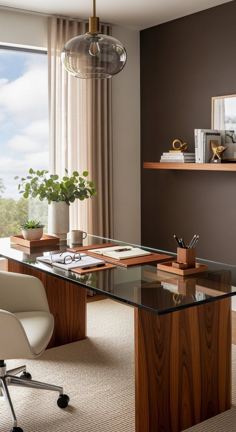 espresso and pearl luxe