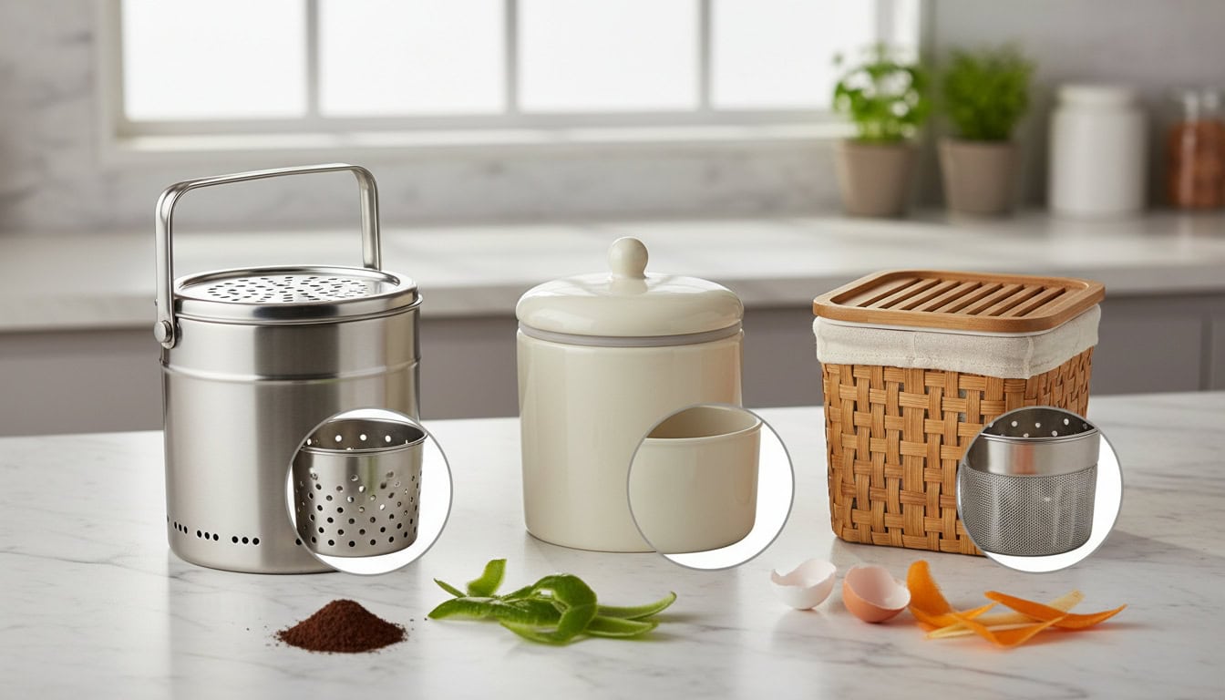 factors for choosing countertop compost bins