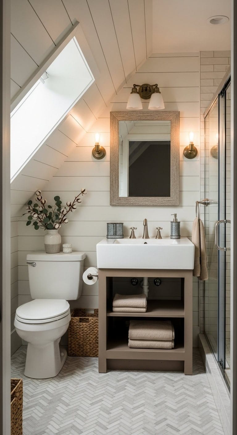 farmhouse chic petite vanity