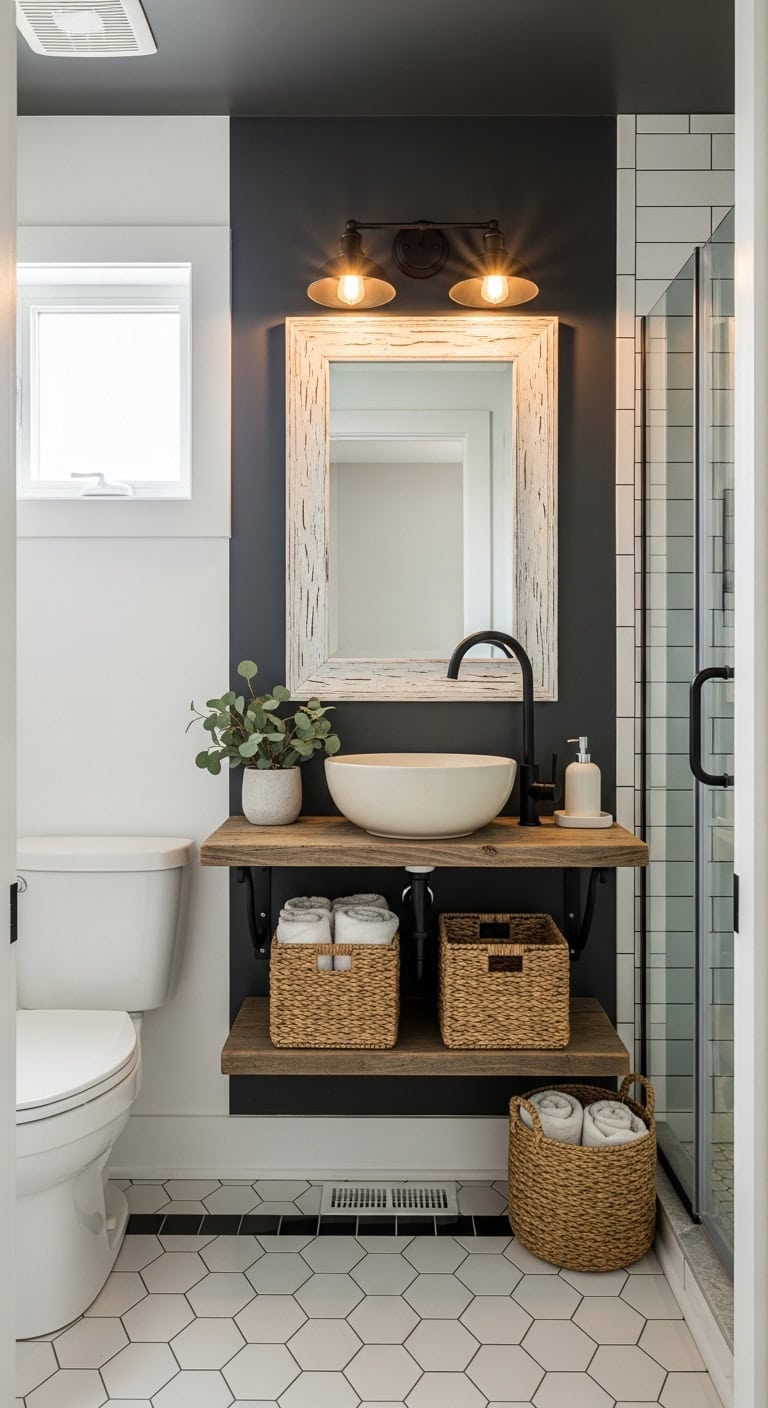 farmhouse chic wall mount