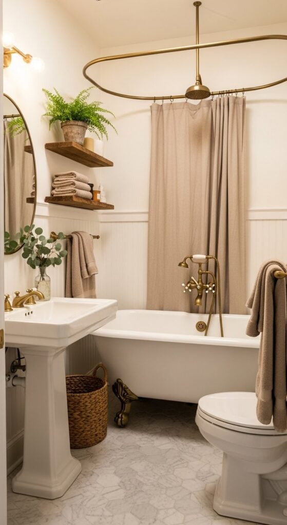 23 Small Vintage Bathroom Ideas That Capture Old-World Charm