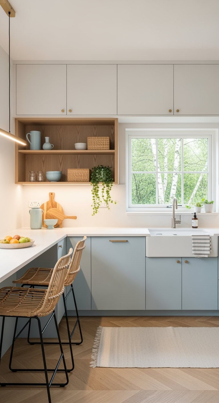 floating scandinavian pale blue warmth