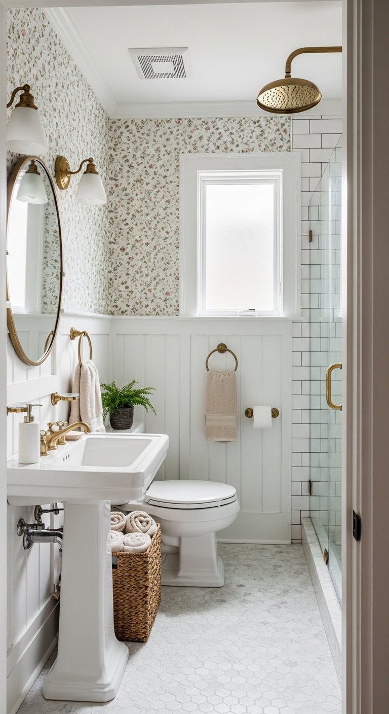 floral charm with brass elegance