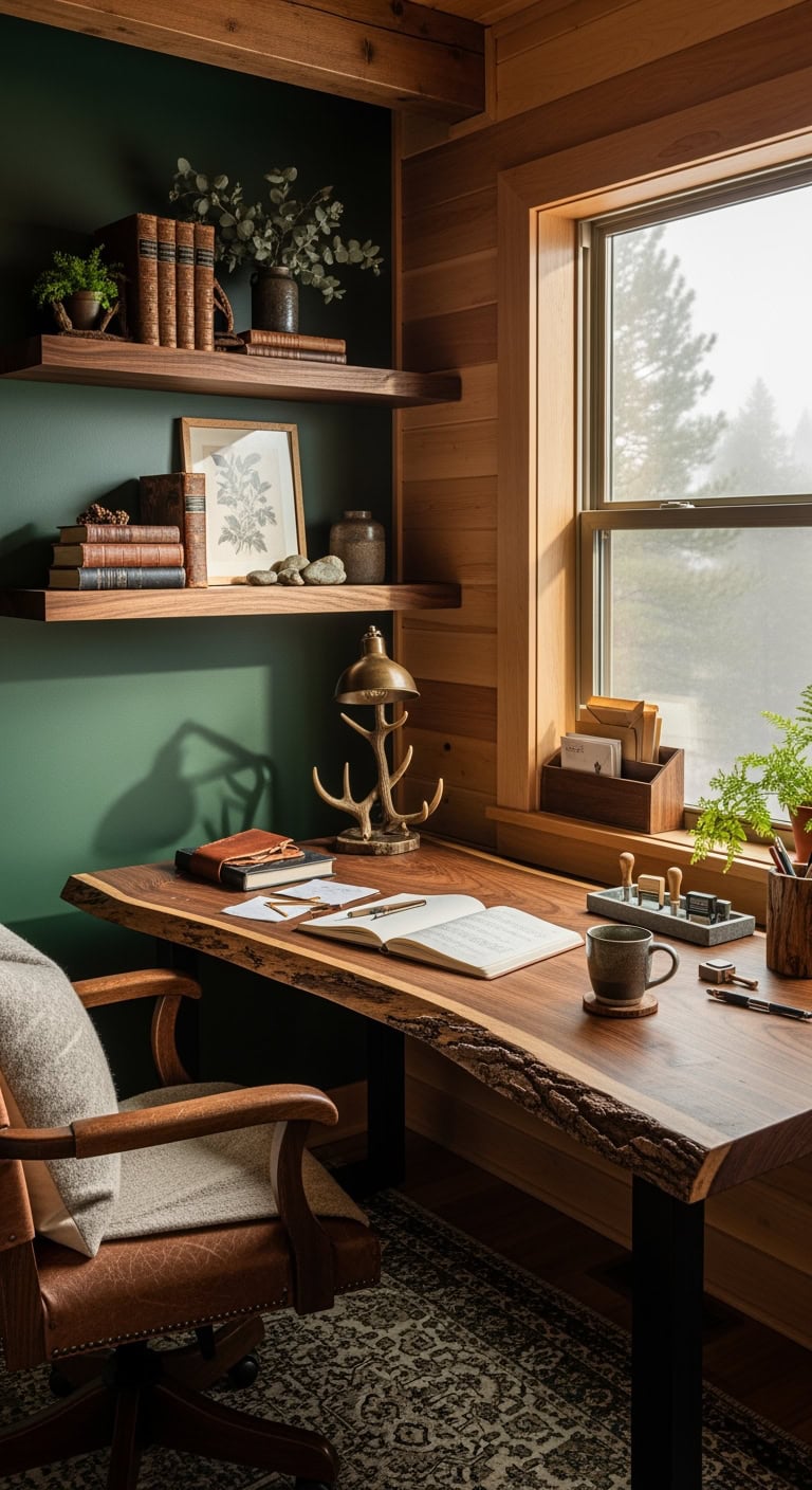 forest green cedar mountain retreat