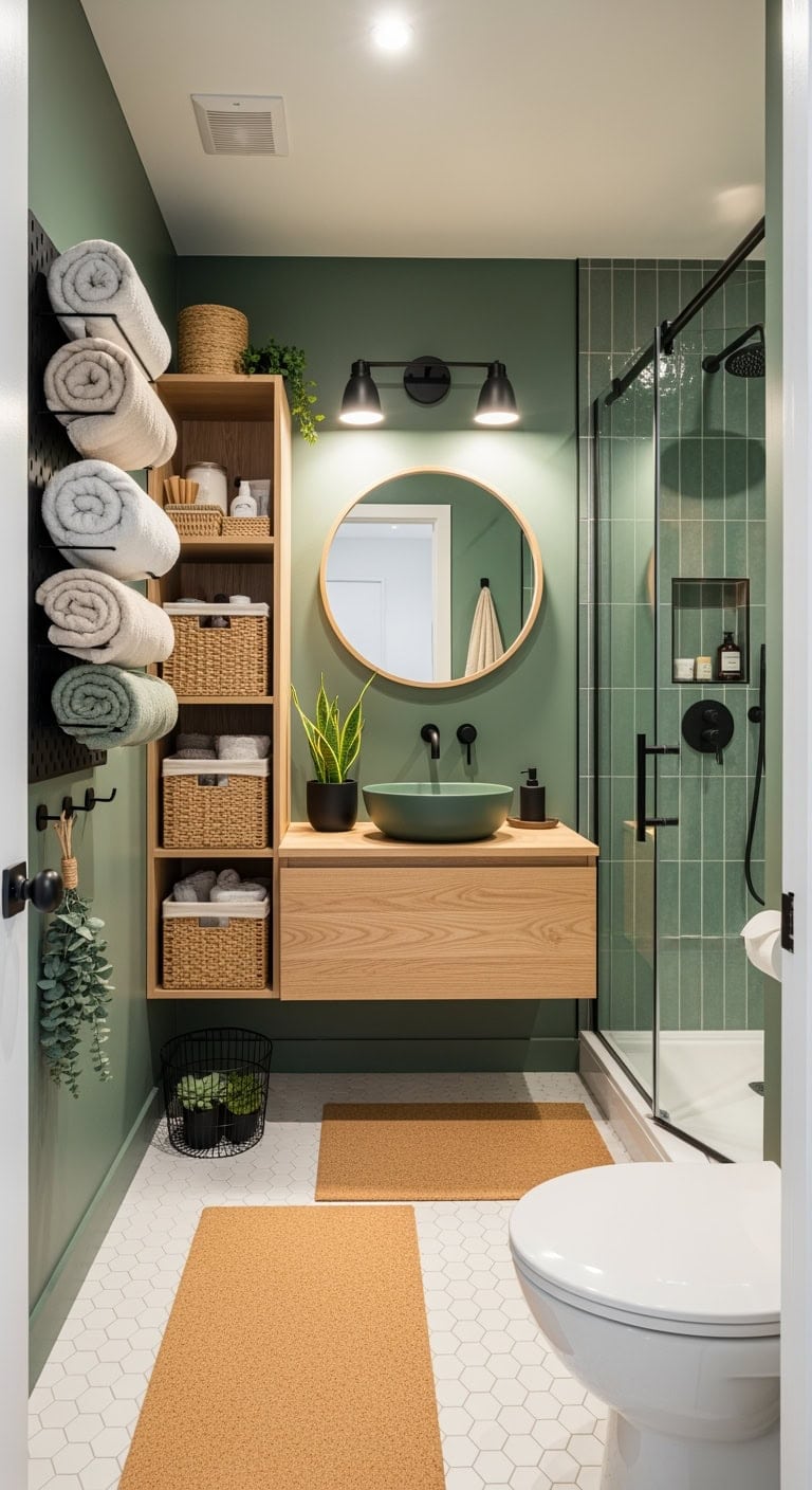 forest green pegboard birchwood retreat