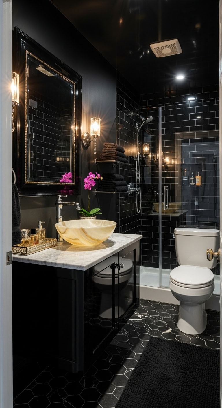 glossy onyx glamour retreat