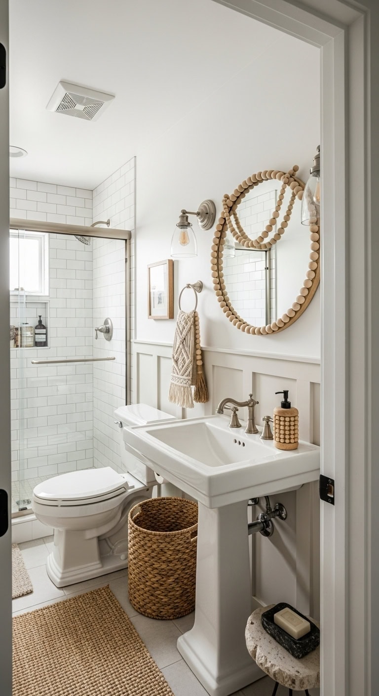 handcrafted wooden bead charm