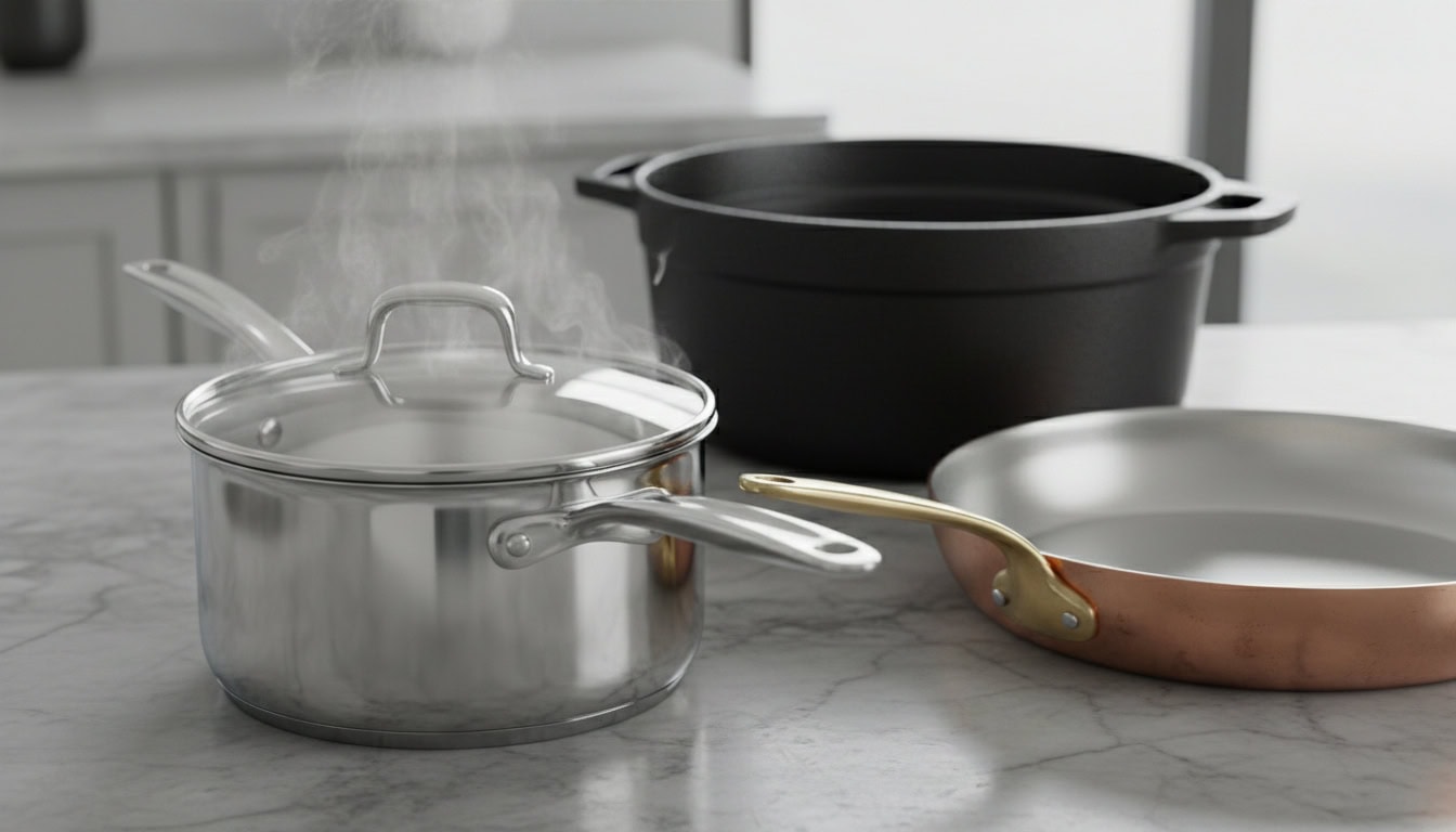 heat material handle nonstick performance