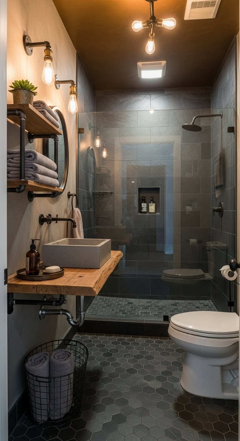 industrial chic in small spaces