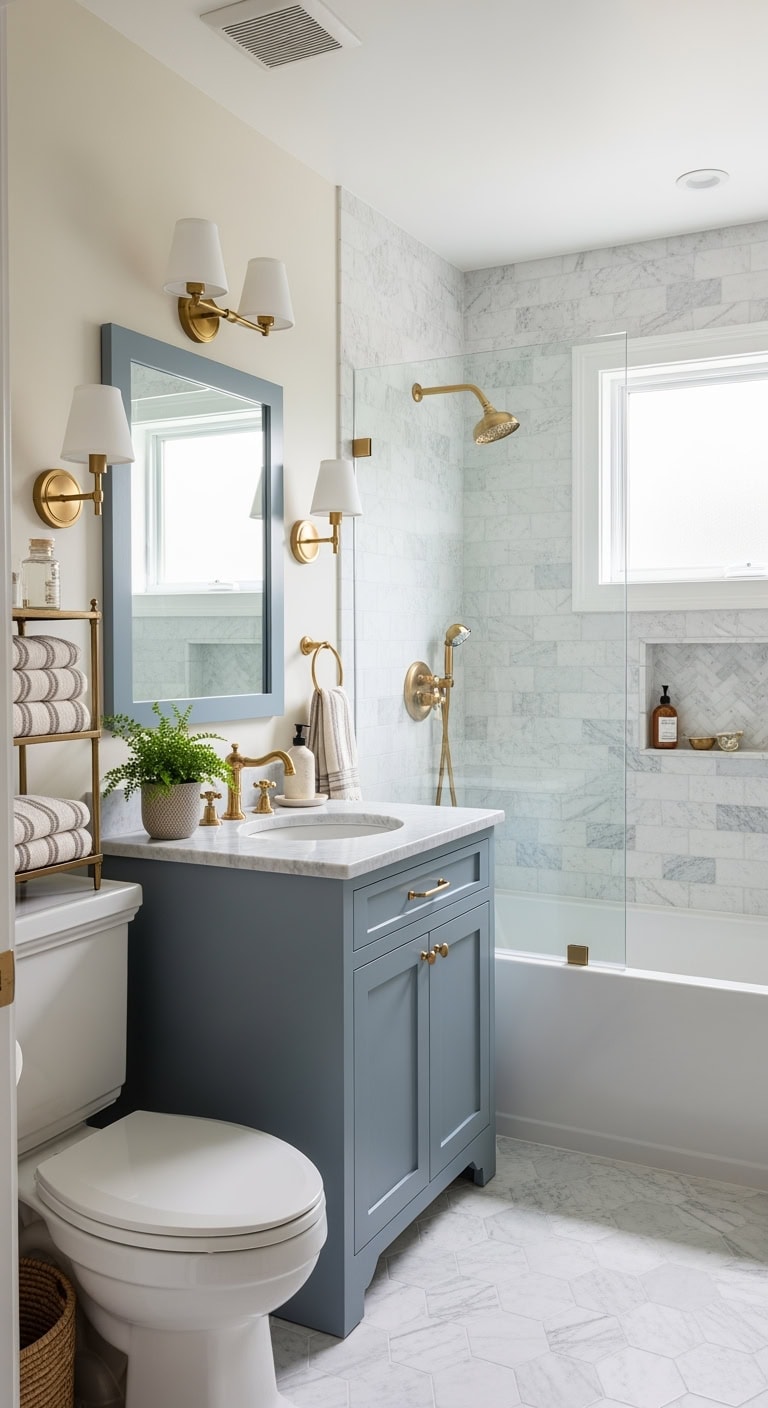 ivory and dusty blue elegance