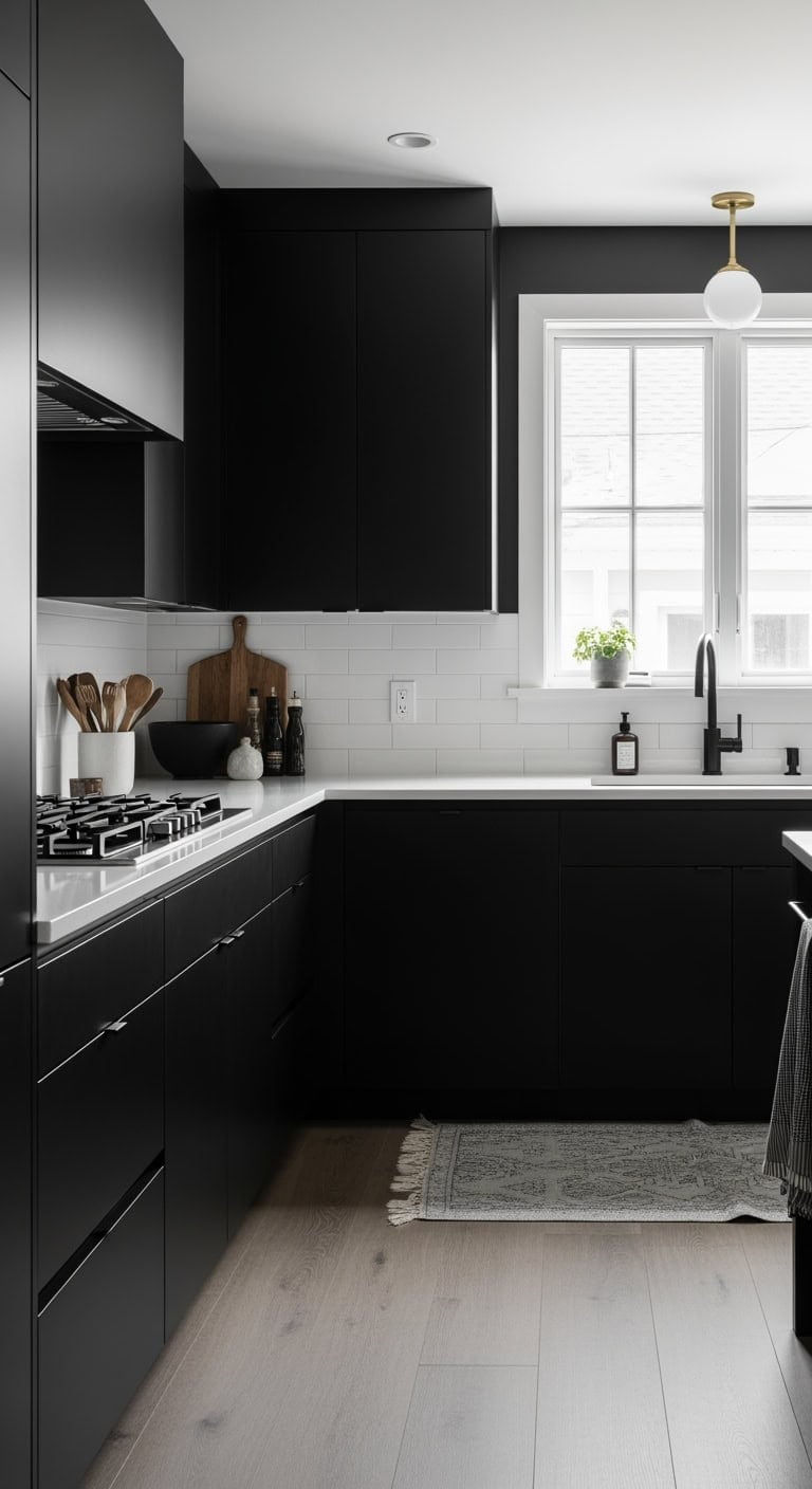 jet black taupe butcher block