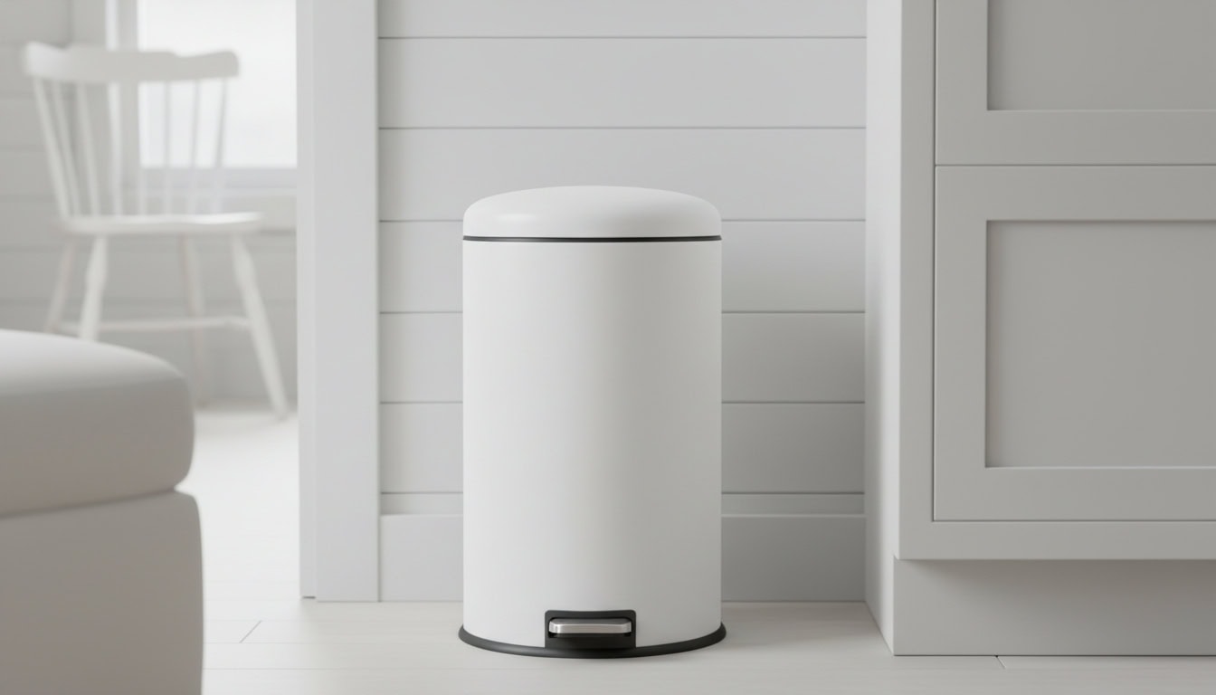 key features for white trash cans