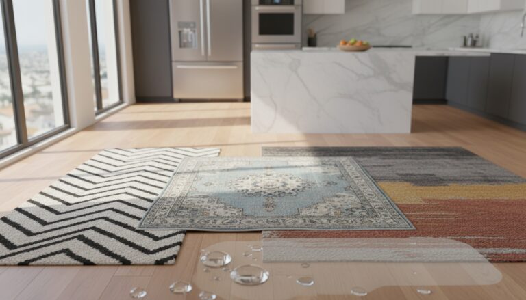 kitchen rugs that handle spills