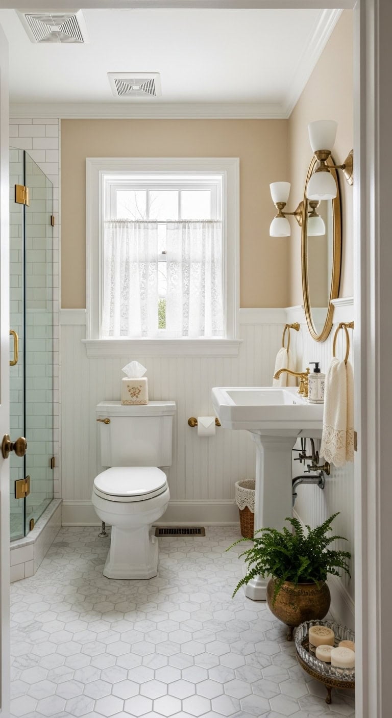 lace brass wainscoting nostalgia