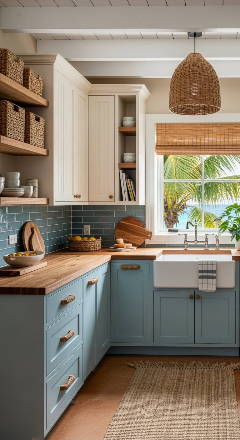 lagoon blue creamy cottage