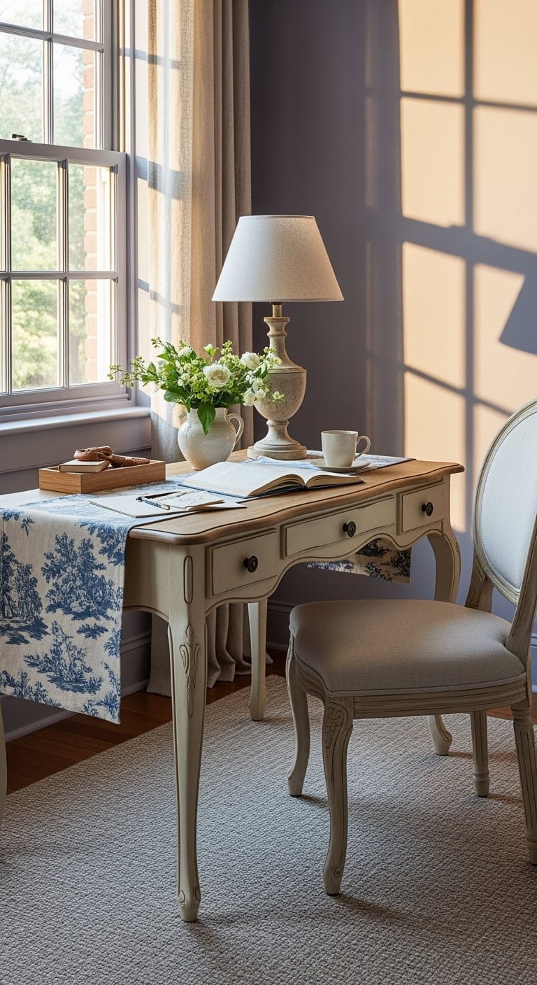 lavender buttercream french desk