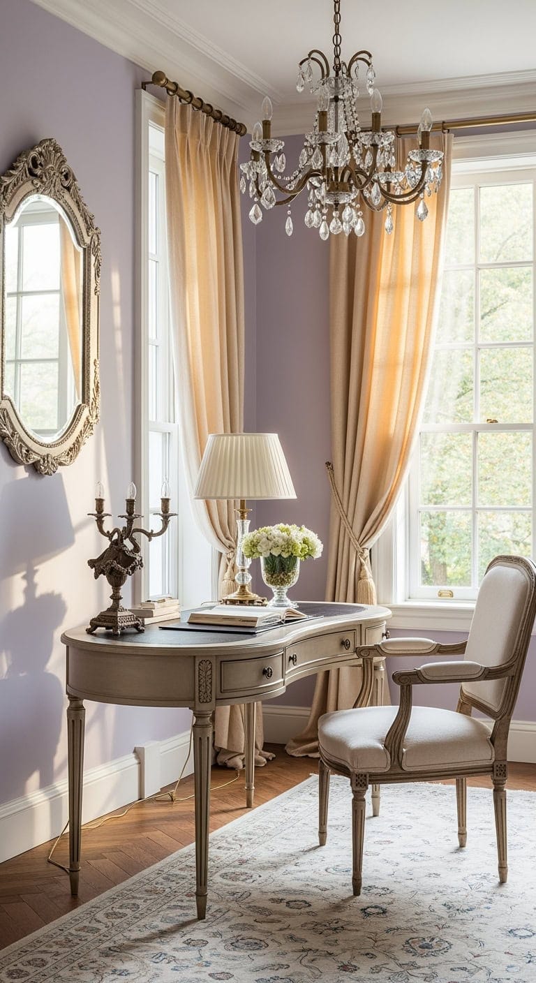 lavender champagne french provincial