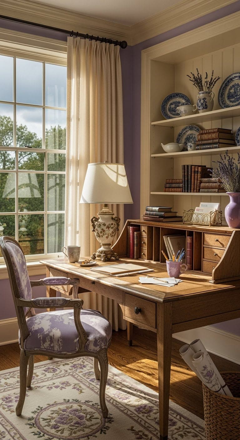 lavender french provincial workspace
