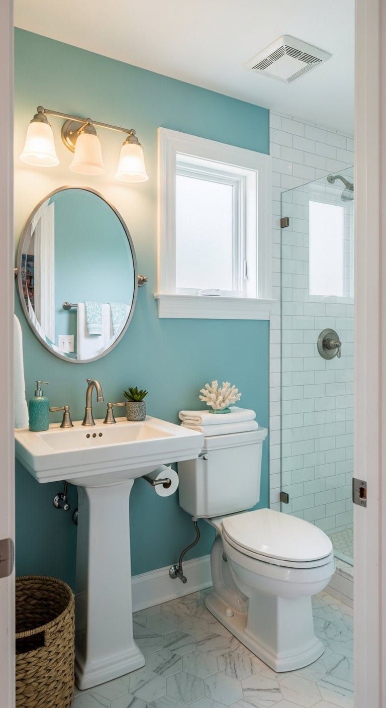 light teal compact coastal serenity