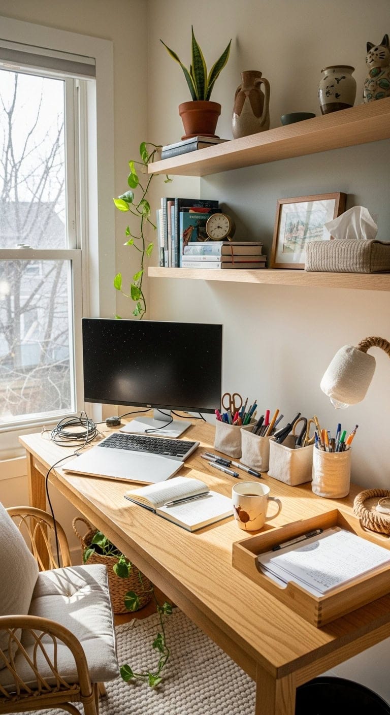 linen organization for serene workspaces