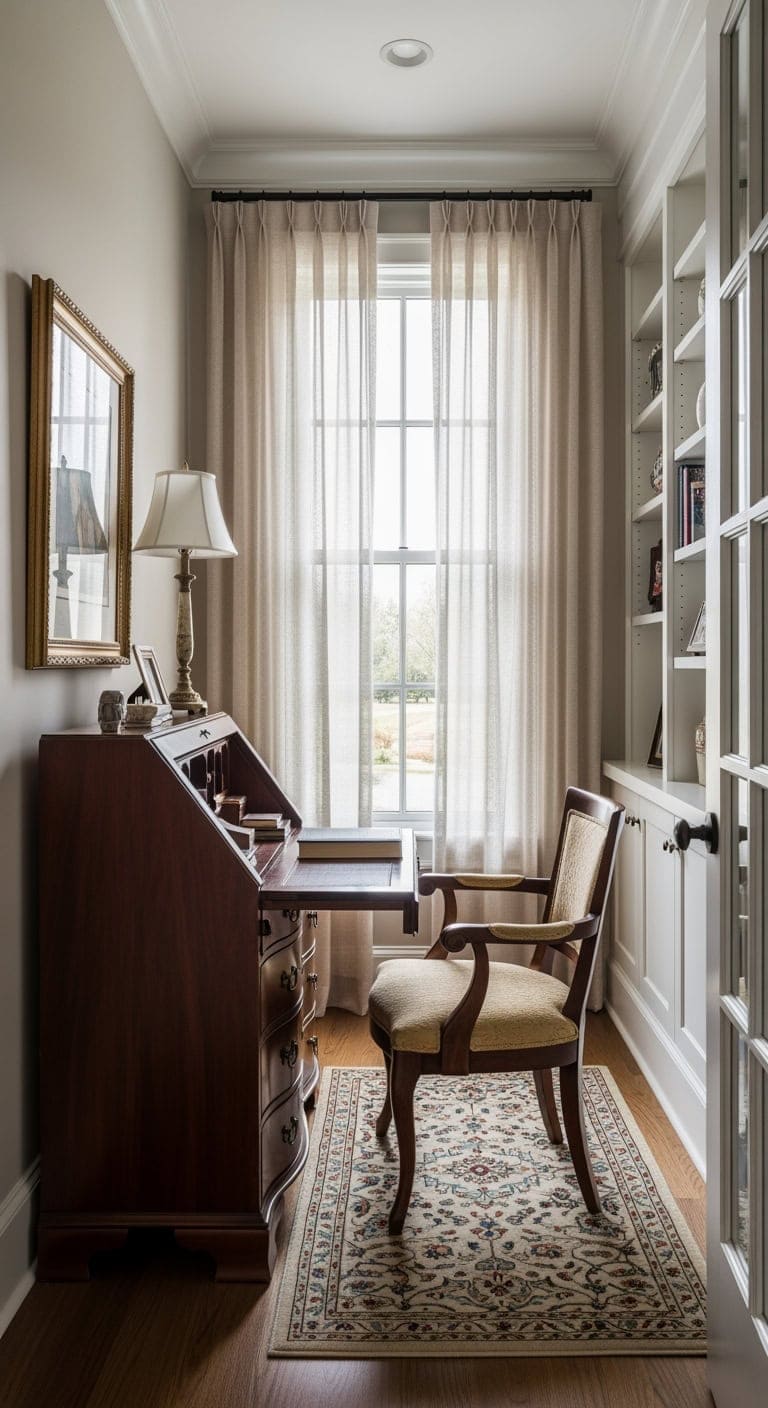 mahogany navy secretary desk