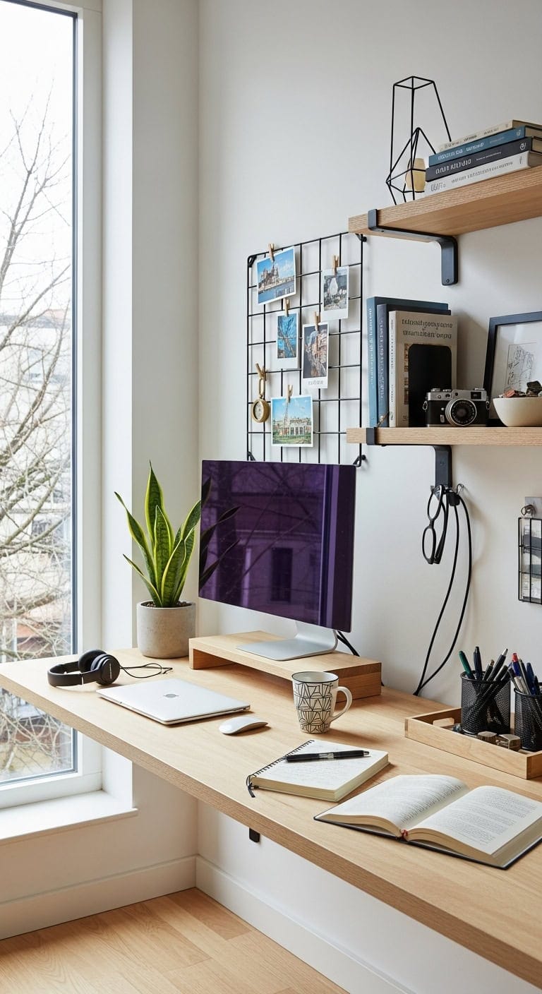 matte black pale wood