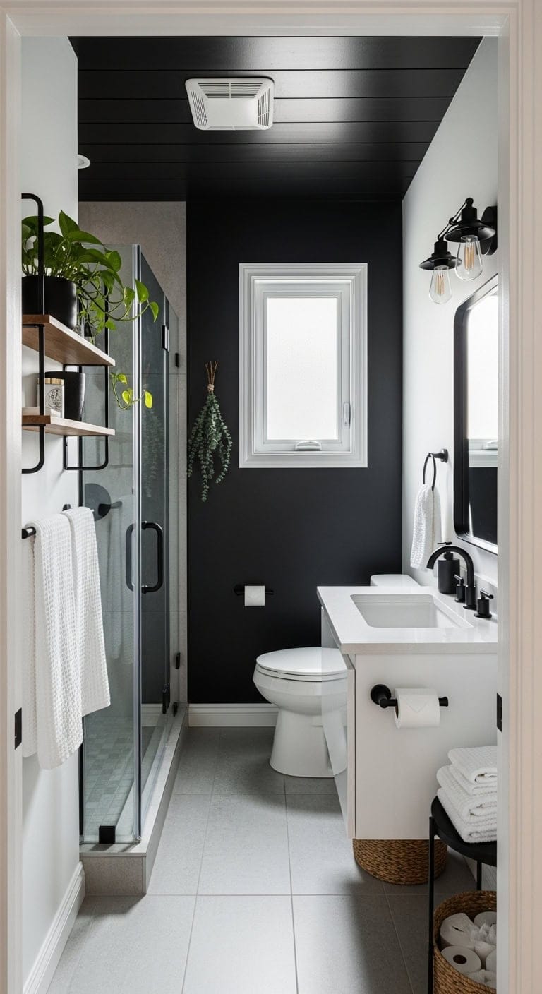 matte black urban loft