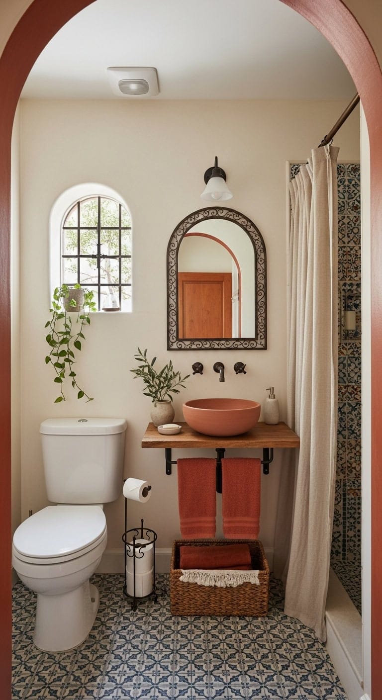 mediterranean mosaic elegance in small space