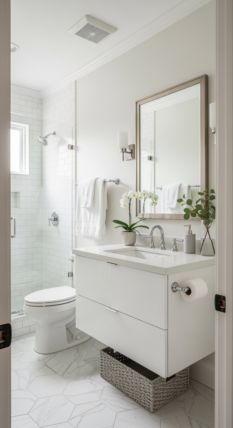 monochromatic lacquered platinum sanctuary