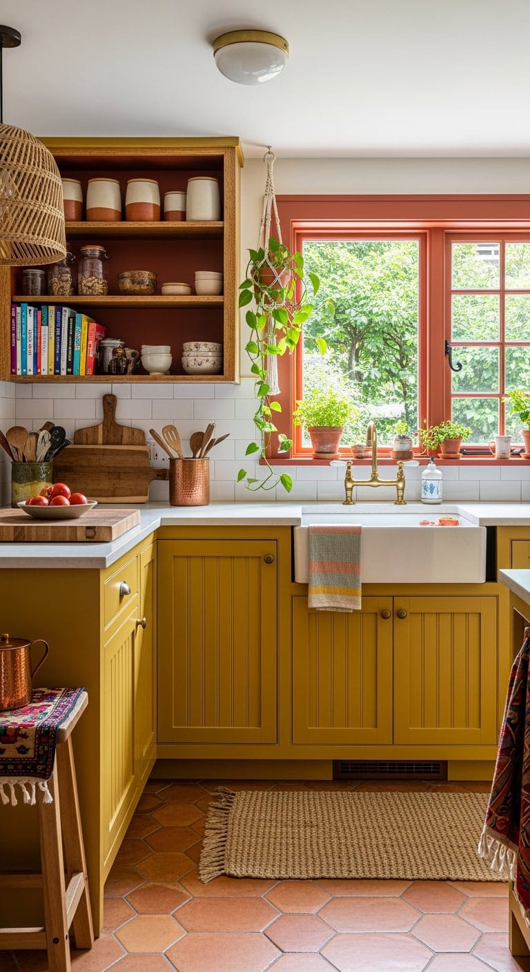 mustard burnt sienna terracotta