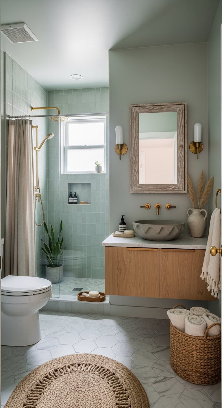 muted sage coastal retreat