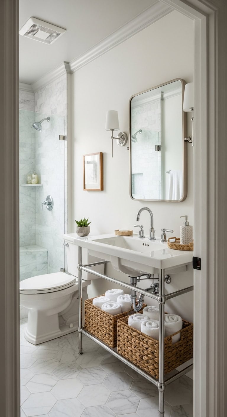 narrow console sink elegance